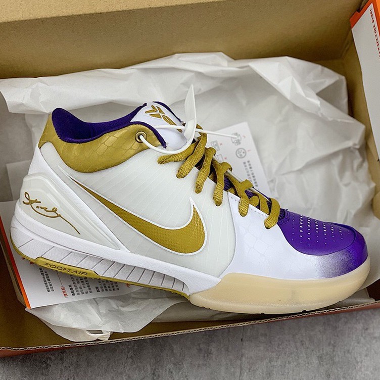 kobe 4 white purple