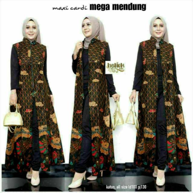  Outer  Batik  Long Cardigan CARDY SOGAN Batik  Printing Dolby 