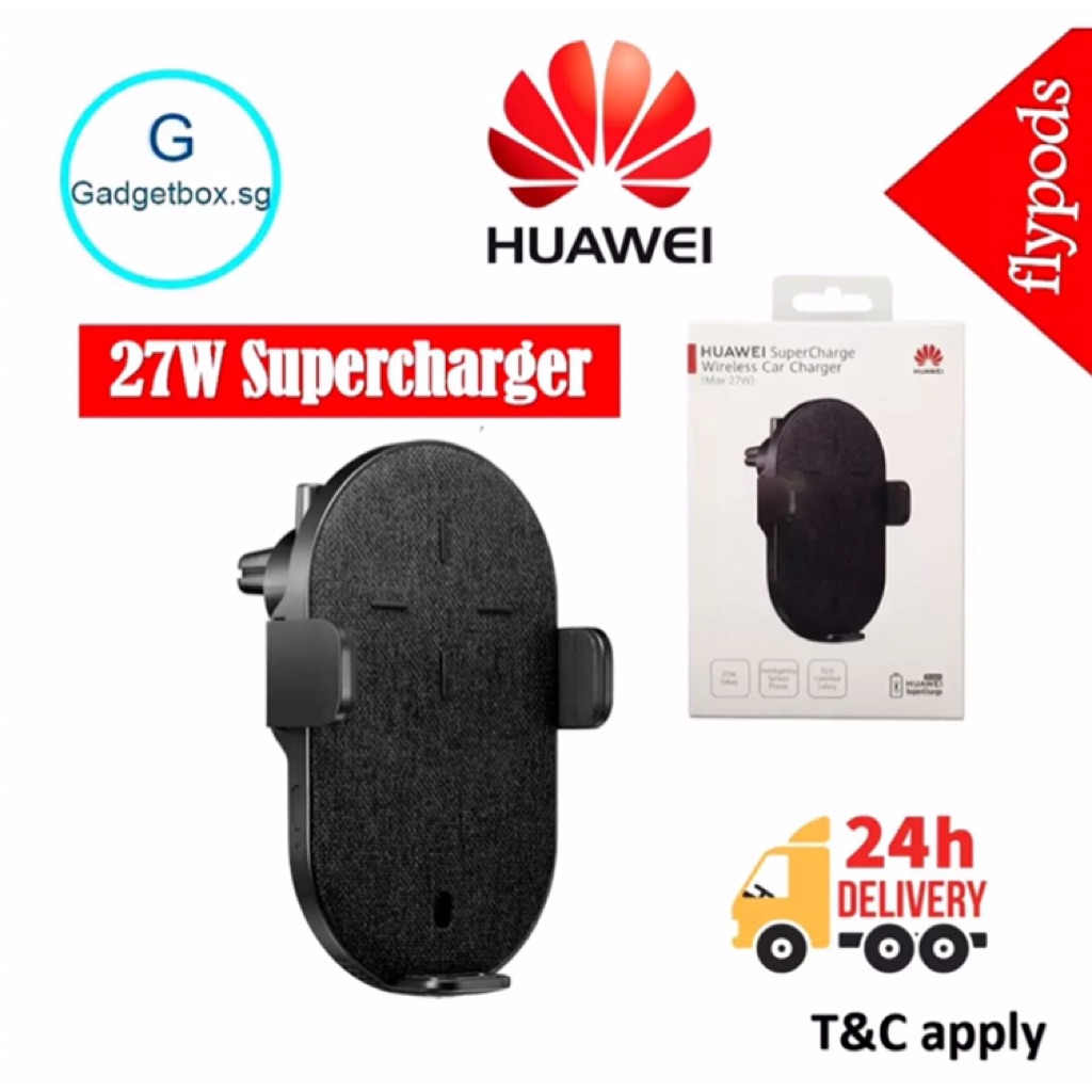HUAWEI Super Charge Wireless Car Charger (40W) Shopee Singapore