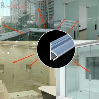 2m Bathroom Door Seal Strip For Glass Thickness 6/8/10/12mm Seal Gap Waterproof
