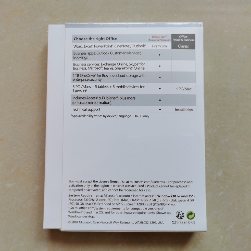 Original Office 19 Home And Business Retail Box With Dvd Drive Flash For Pc Mac Shopee Singapore