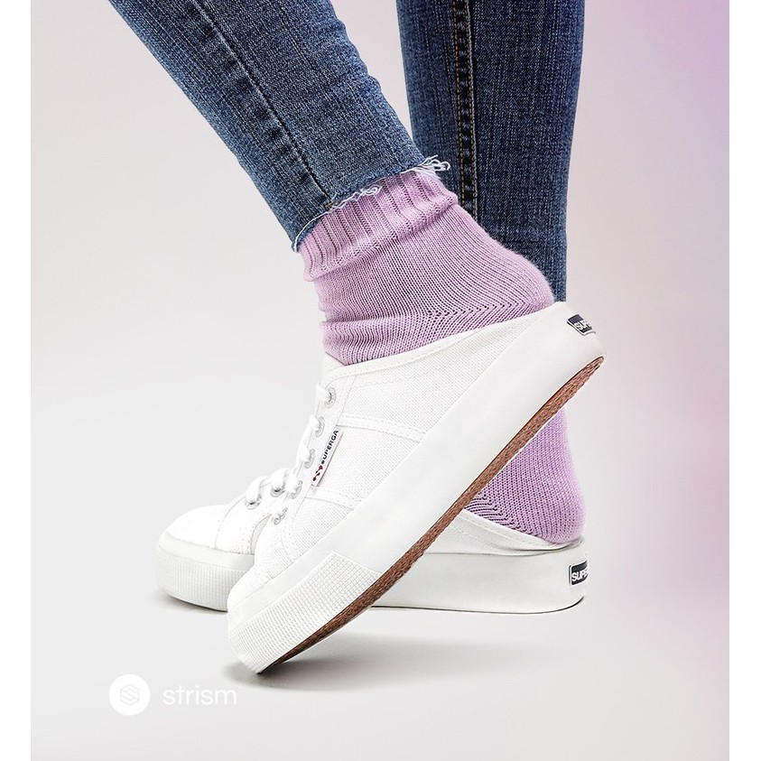 Superga 2397 Platform Heel Mule Fashion Sneakers | Shopee Singapore