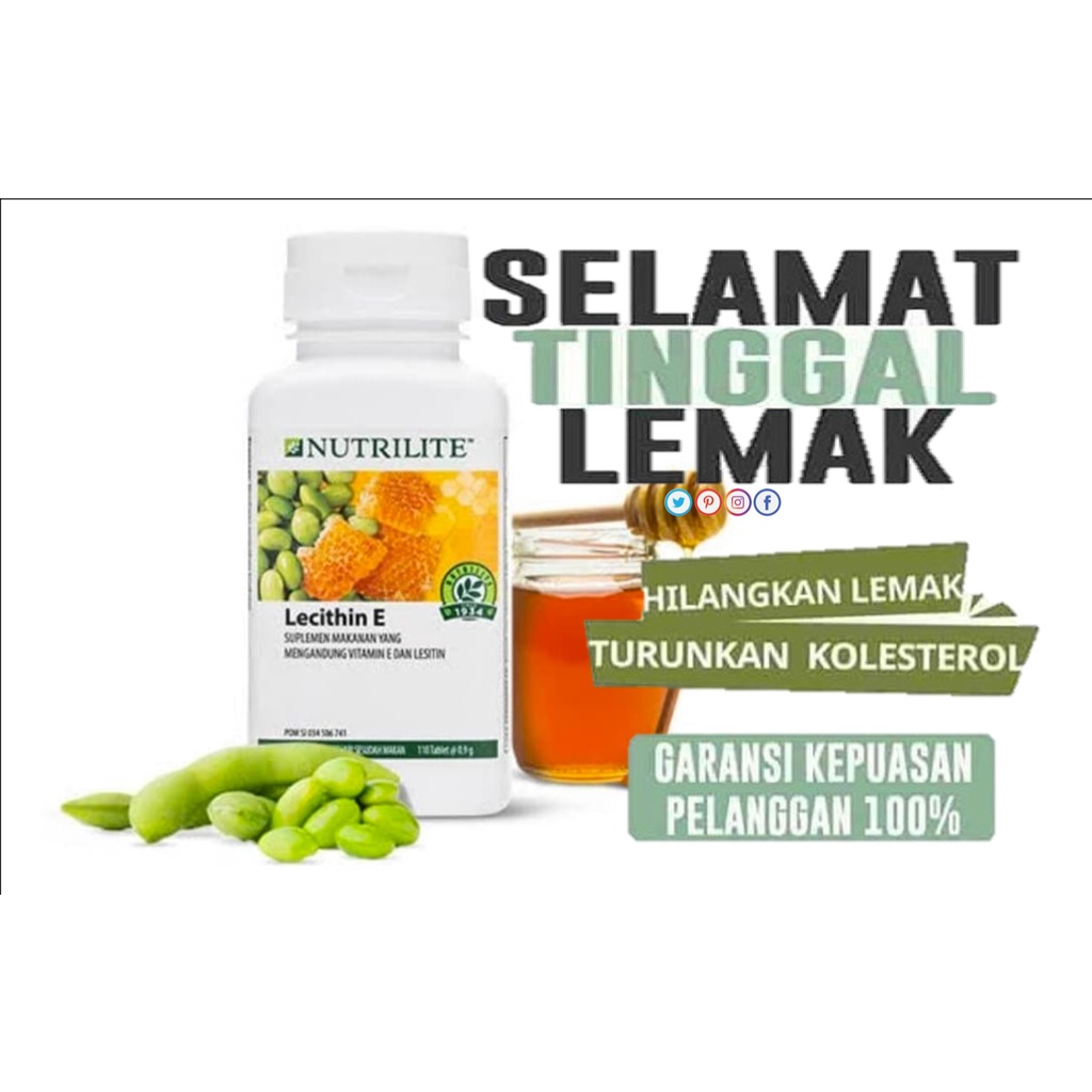 Nutrilite Amway Lecithin E Anti Oxidant Good For Skin Health Vitamin E Supplement Shopee Singapore