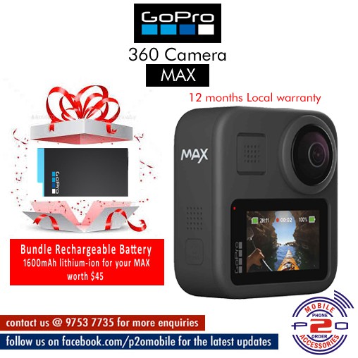 Cny Promotion Gopro Max Action Camera Chdhz 201 Rw Bundle One