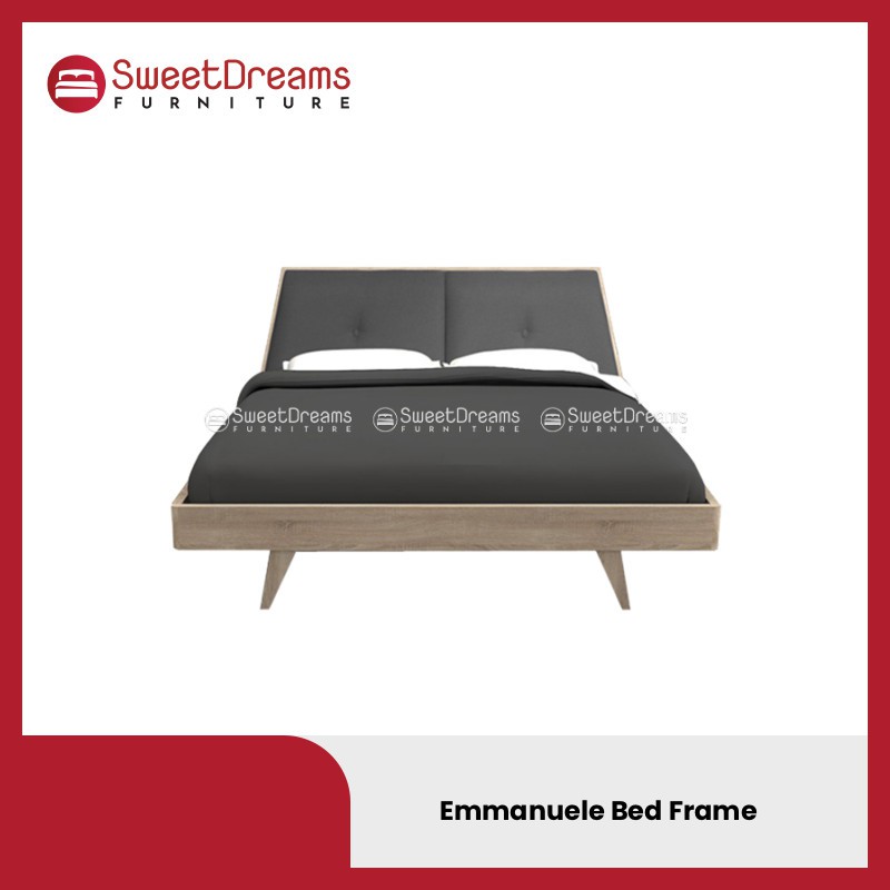 Ready Stock Emmanuele Bed Frame, Queen Size Bed Frame Free Delivery