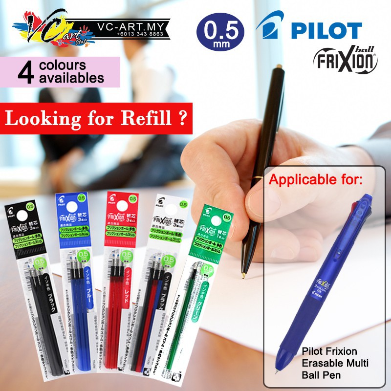 Pilot Erasable Frixion Ball Slim Multi Pen Refill Per Pack Shopee Singapore