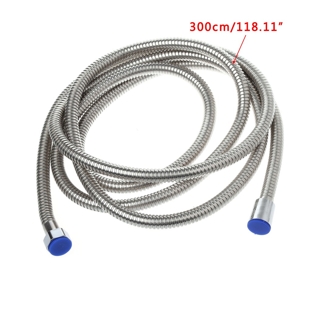 3m Stainless Steel Flexible Shower Hose Bathroom Water Heater Hose Replace Pipe Shopee Singapore