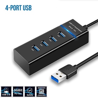 4 Port USB 2.0 Hub Splitter /High Speed Multiport Slim USB Hub Adapter /Fast Data Transfer USB Hub Extender Extension Connector