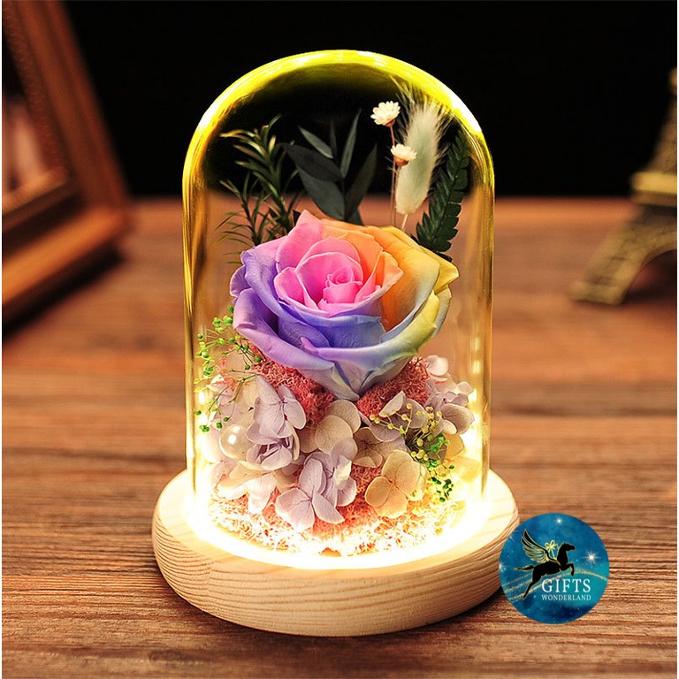 Preserved Rose Flower Eternal Rose In Box Set Wedding Mothers Day Chri