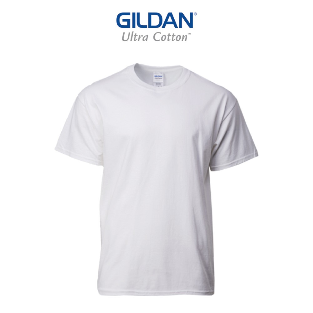 Gildan Ultra Cotton Oversized Round Neck T Shirt Single White Hip Hop 2000 Shopee Singapore