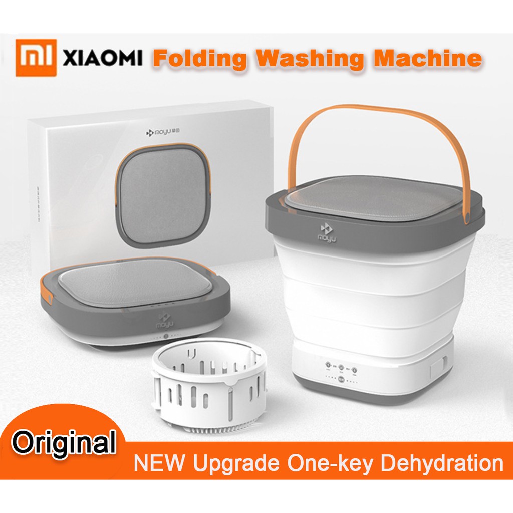 【READY STOCK】Original Xiaomi Moyu Portable Mini Folding Wash Machine