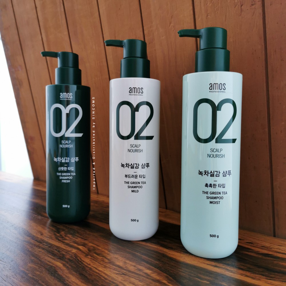 AMOS PROFESSIONAL 02 The Green Tea Shampoo Shopee Singapore