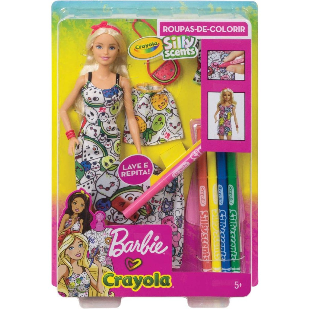 barbie crayola