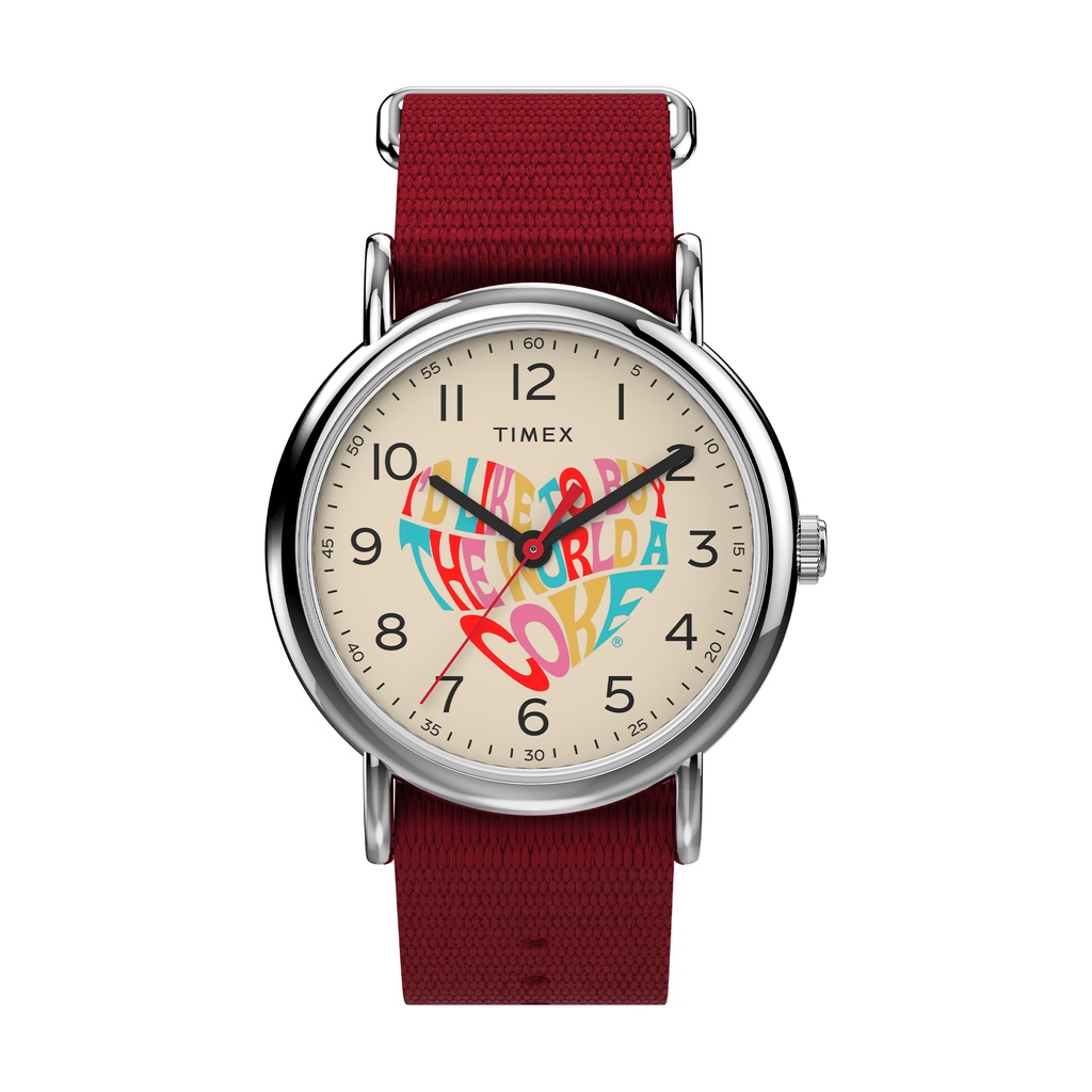 Timex Weekender x Coca Cola with Red Strap (TW2V29900)