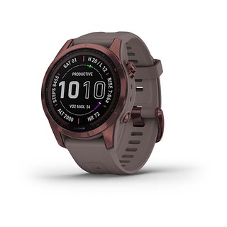 Garmin Fenix 7S Sapphire Solar Dark Bronze Titanium with Shale Grey Band #0