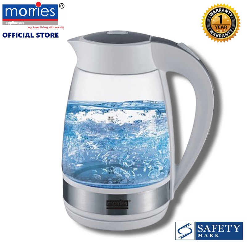 Morries 1.7L Glass Kettle MS2020GK Shopee Singapore