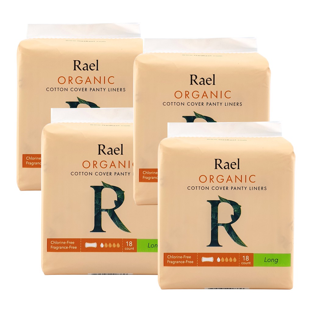 [Bundle of 4] Rael Panty Liners with Certified Organic Cotton Cover