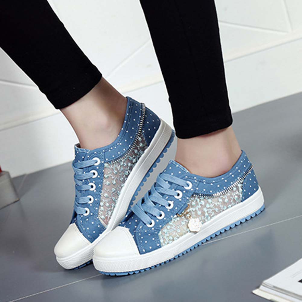 Fashion Womens Students Casual Canvas Breathable Flat 