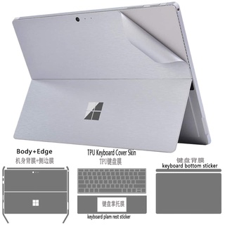 Full Set Protector for Microsoft Surface Pro1/ Pro2/Pro3/Pro4/Pro5/Pro6/Pro7/Pro8 Skin Sticker Decals[Body+Edge+Keyboard Cover Two Sides+Palm Rest]