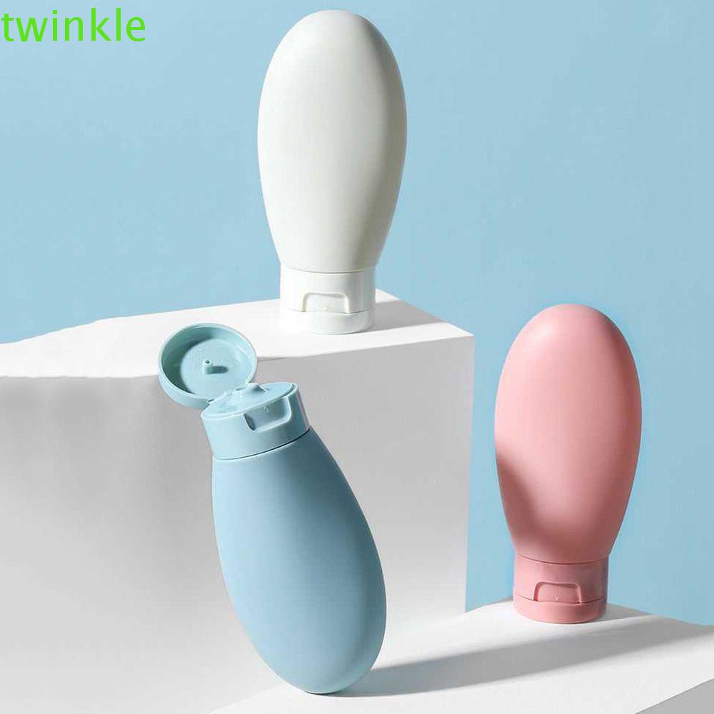 TWINKLE1 Girls Refillable Empty Bottle Portable Cosmetic Lotion Bottle Women Travel Silicone Shampoo Hose Shower Gel Squeeze Containers/Multicolor