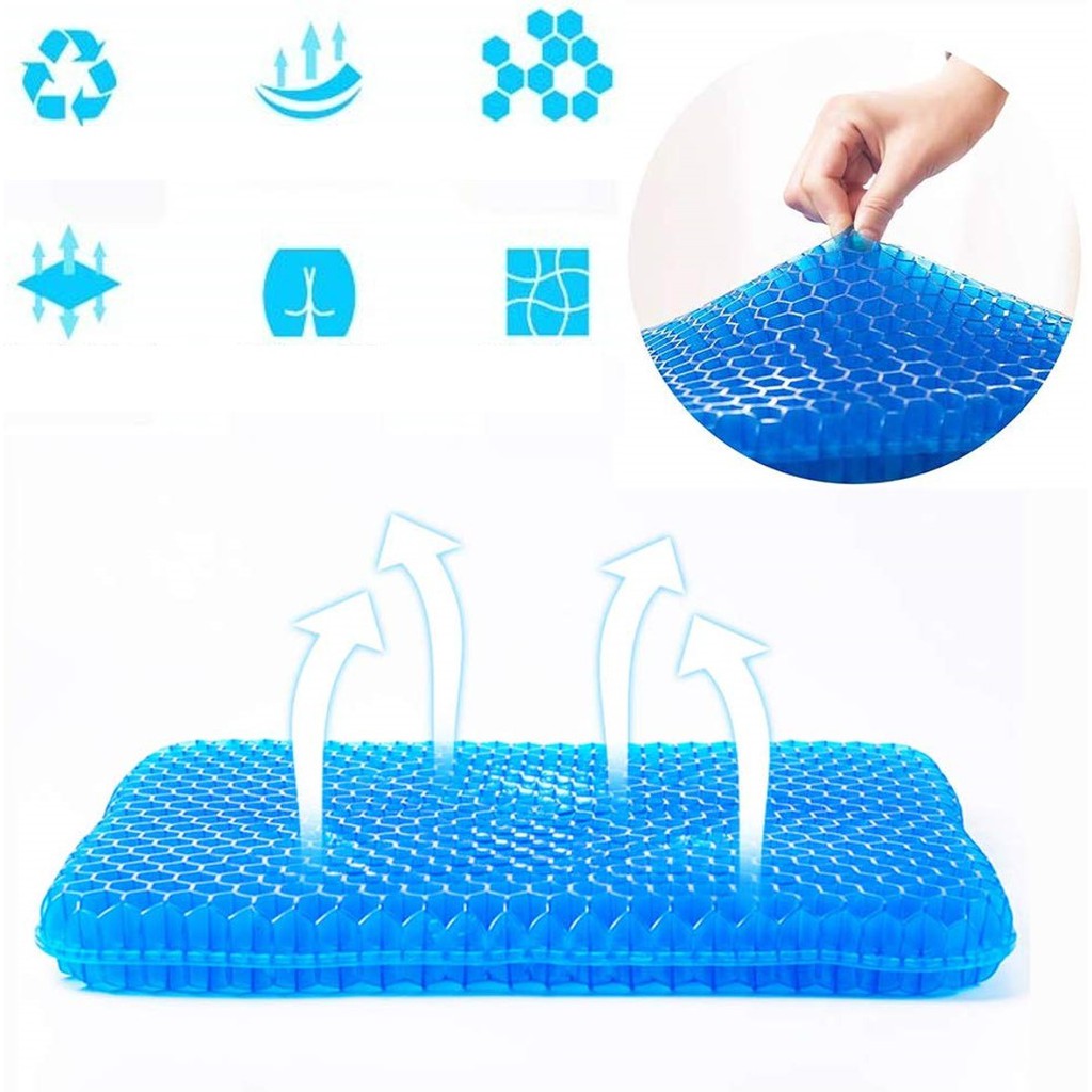 Seat Cushion with Cover / Gel Support Sitter / Sit Cushions Pillow Breathable Elastic Supports