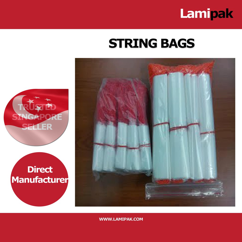 String Bag Packaging Plastic Bag [8 sizes available]local seller
