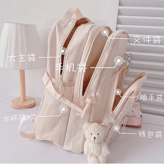 Schoolbag Female Ins Wild Korean Version High School Junior High School Student Backpack Female Travel Bag