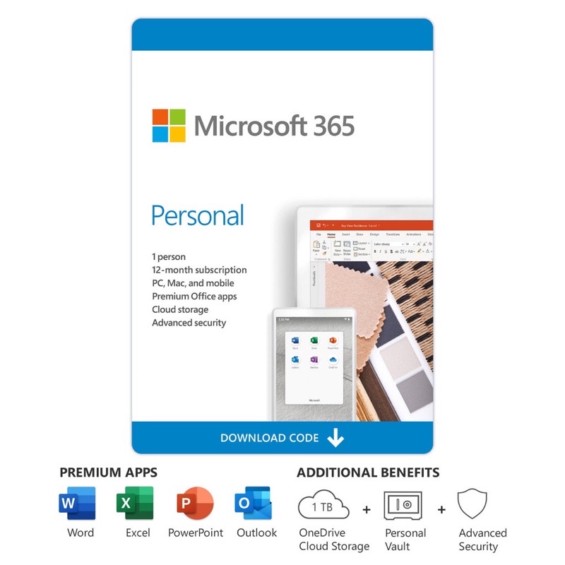 Microsoft Office 365 Personal Version One Year Subscription Shopee Singapore