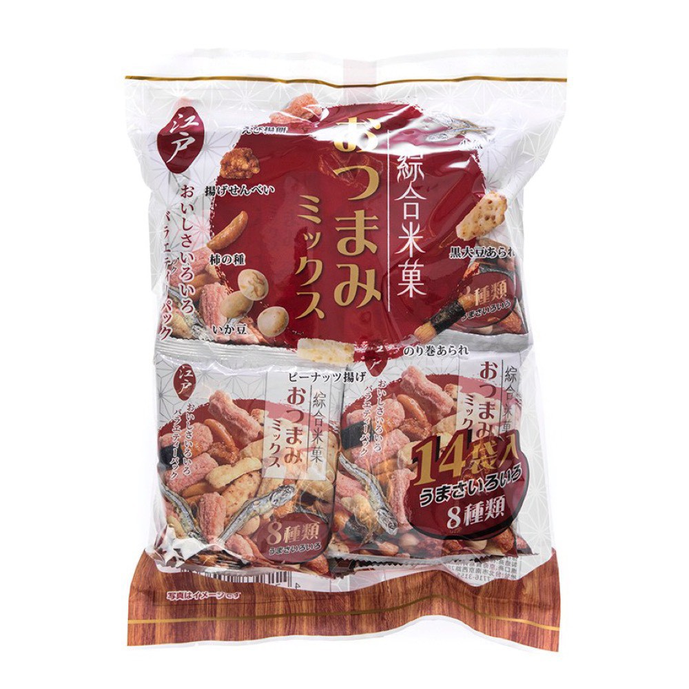 Edo Comprehensive Rice Crackers/Edo 8 Types Integrated Crackers/8 Kinds