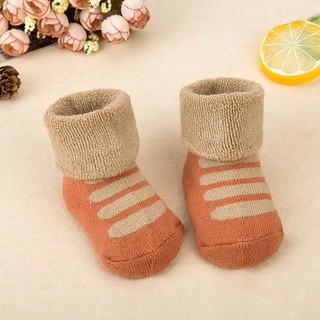 Winter Children Kids Christmas Socks Baby Socks Cotton Cute Cartoon Funny Socks for Infant Toddler Boy Girl Terry Socks #4