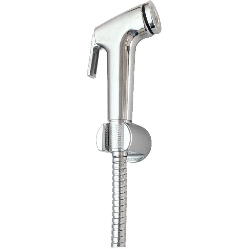 JOPAN CHROME BIDET SPRAY C/W 120CM STAINLESS STEEL FLEXIBLE HOSE