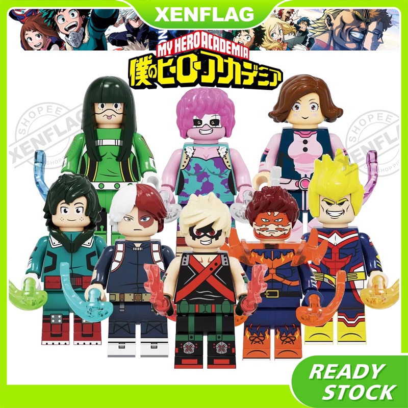 My Hero Academia Midoriya Izuku Todoroki Shouto LEGO Minifigures & Building Blocks Assembly Toys