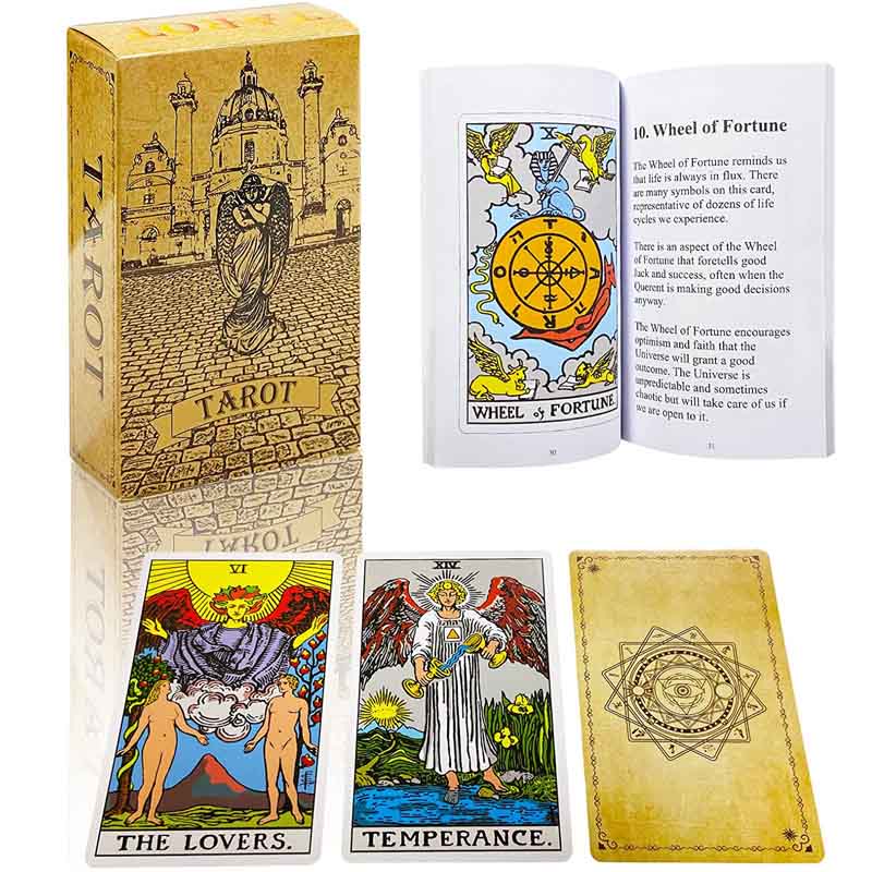Classic Design Tarot Cards 12*7 cm Deck With Guidebook Original Tarot Cards Deck Edward for New