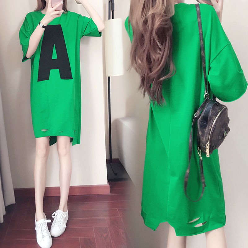 green white dress