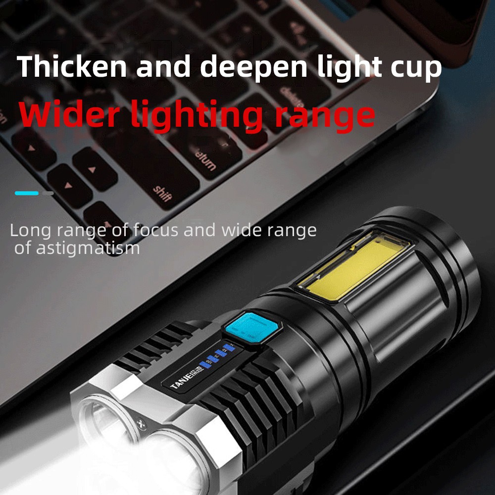 Super Bright 10000000LM LED Flashlight Torch USB Rechargeable Tactical Light UK 