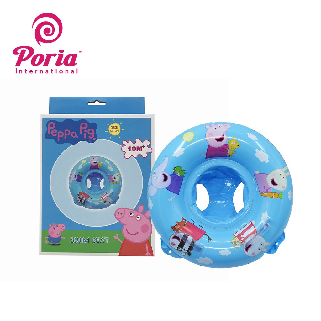PORIA Peppa Pig Baby Blue Kids Swim Seat Ring Float | Shopee Singapore
