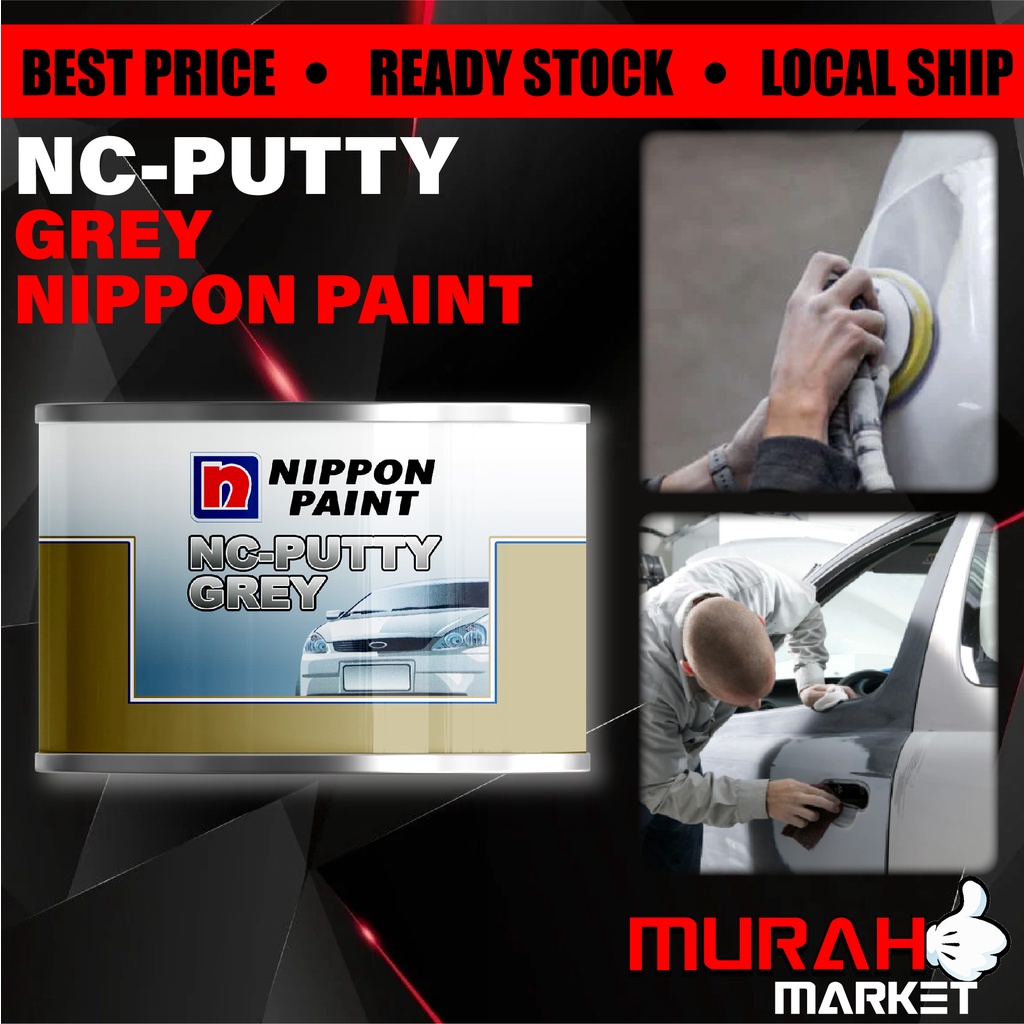 NIPPON PAINT NC PUTTY GREY 0.5KG ( HALUS ) for Car Body / Car Putty ...