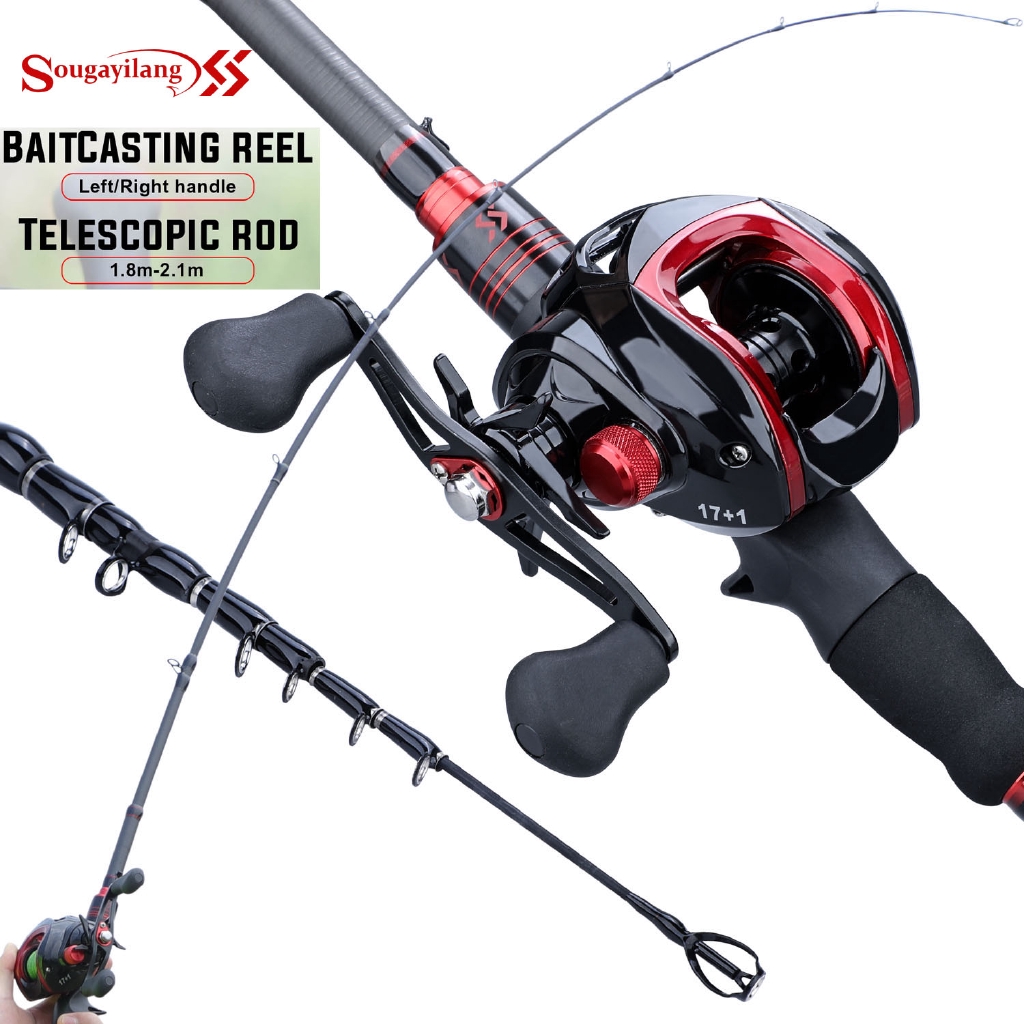 telescopic baitcaster rod