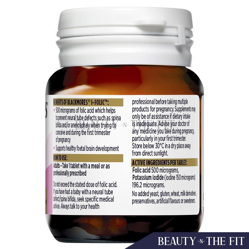 Blackmores Folate 500mcg 90 Tablets Shopee Singapore