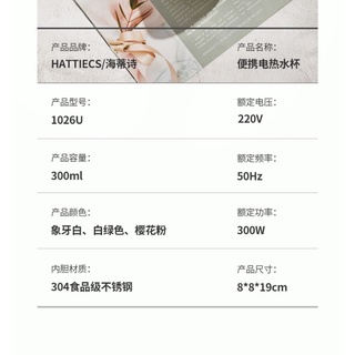 Hattiecs Portable Mini Kettle 300ml for travel or office use #4