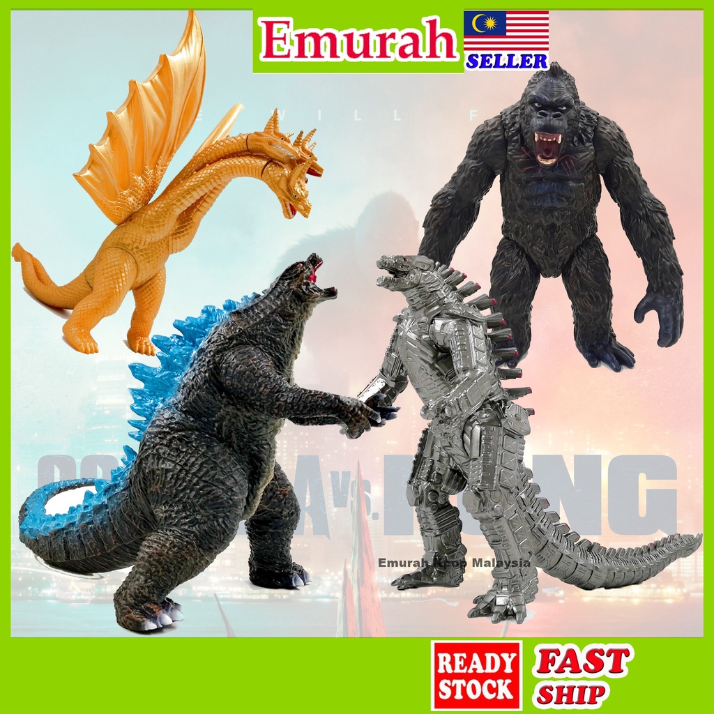 Shop Malaysia Godzilla Vs Kong Action Figure King Kong Mechagodzilla Shopee Singapore