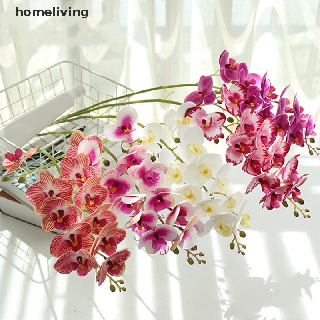 homeliving Artificial Silk Butterfly Orchid Flowers Phalaenopsis ...