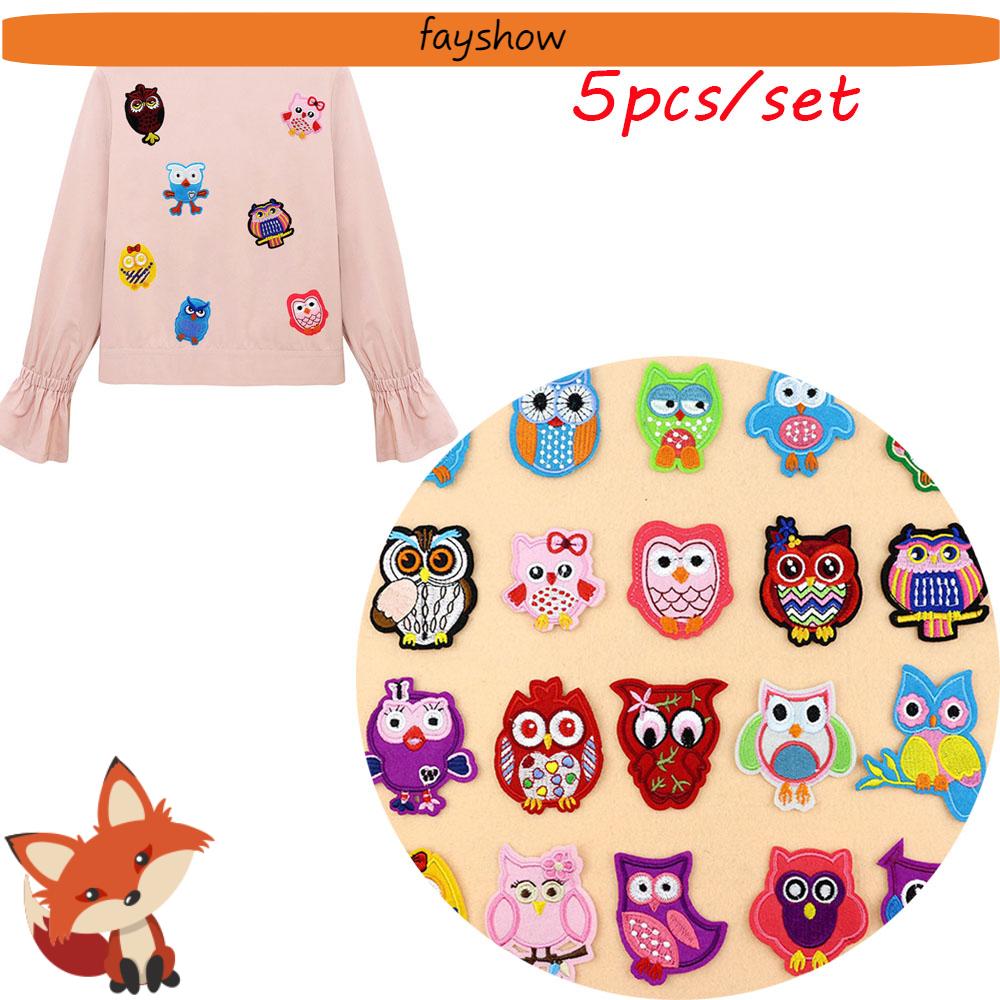 Clothes Owl Patches Badge Sticker Route Iron-on Fabric Apparel Applique 