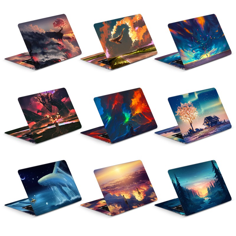 DIY Watercolor Cover Laptop Skin Laptop Sticker 12/13/14/15/17 inch Laptop for Laptop Skin