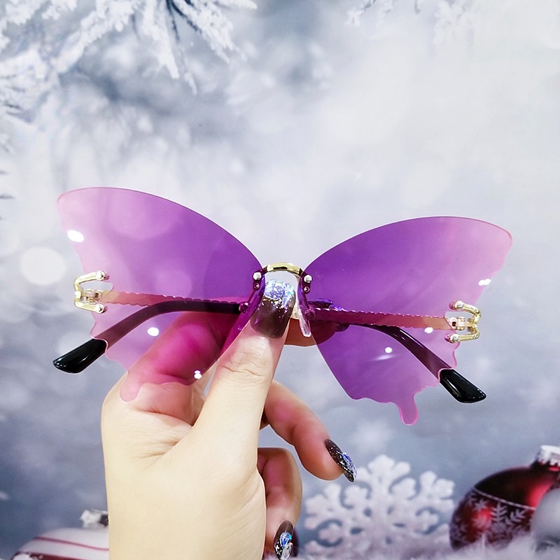 Image of Butterfly Frame Sunglasses Beach Fashion Shades Sunglasses For Women/Men #8
