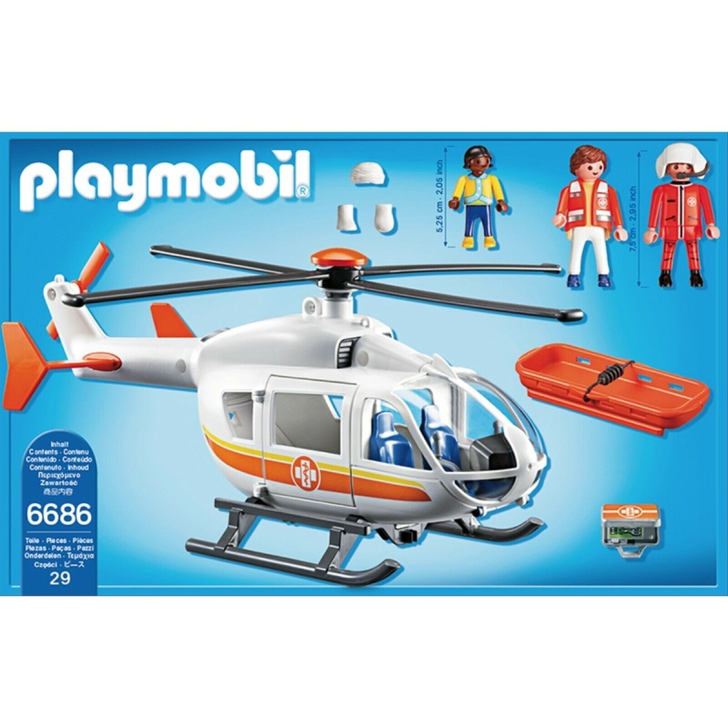 playmobil emergency medical helicopter