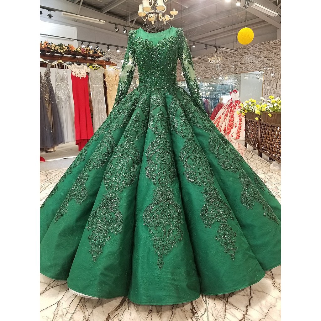 Luxury Muslimah Moden  Wedding Gown Women Dinner  Baju  