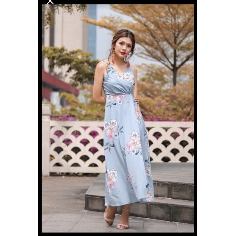 floral maxi with slit