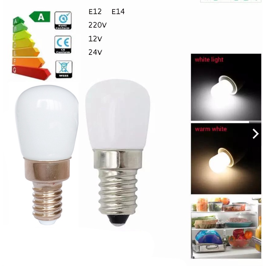 1pcs/10pcs E12 Base C7 LED Light bulb 1511 4W Ceramics glass bulb White/Warm 