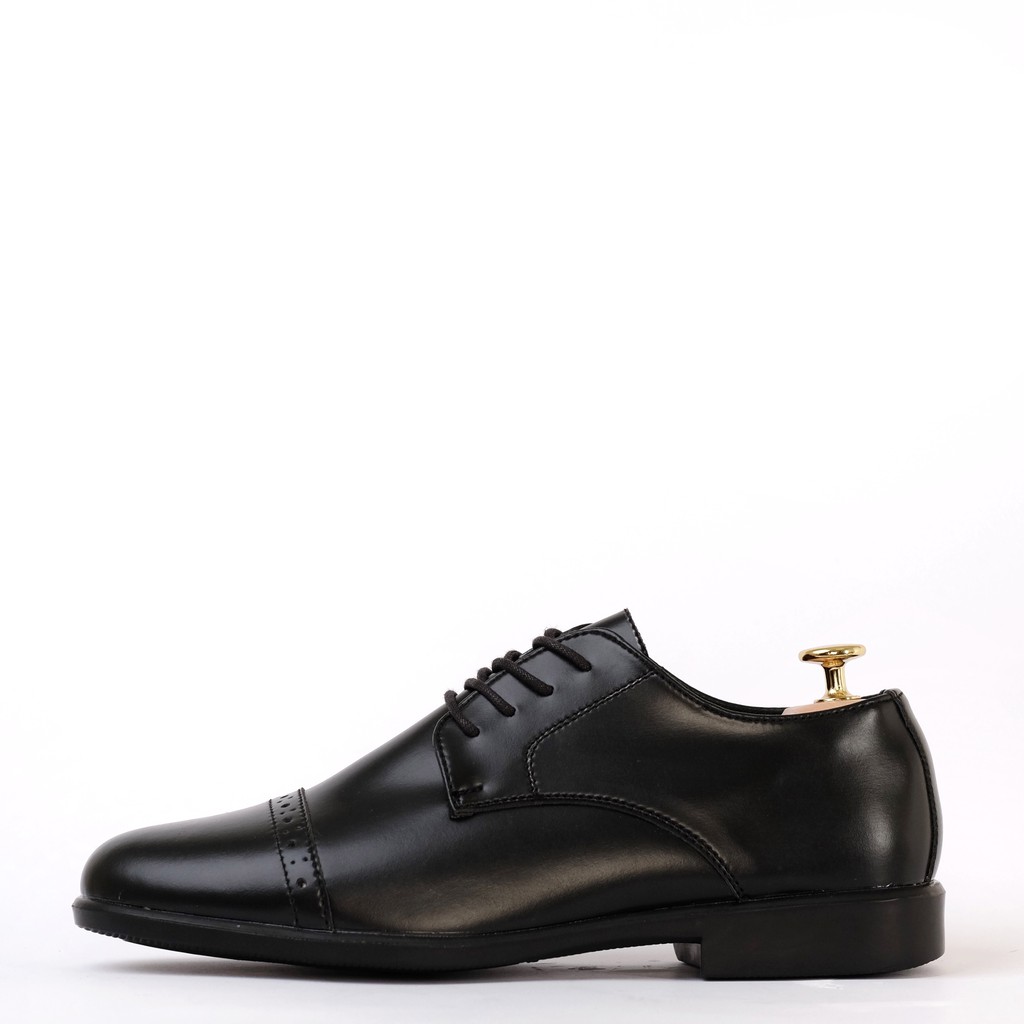 black and white formal shoes